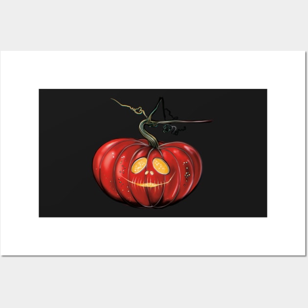 Happy Halloween Pumpkin Wall Art by xsaxsandra